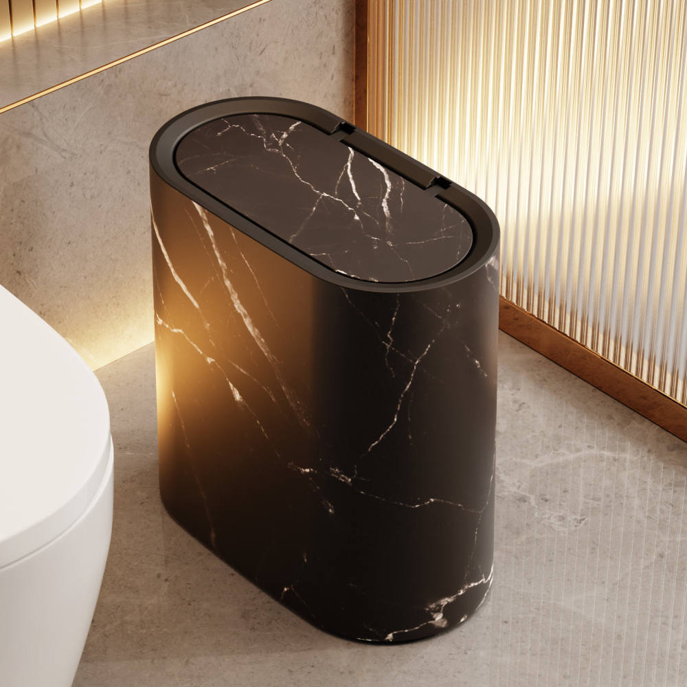 Home Essentials Bathroom Storage - Lixeira minimalista e fina, ideal para