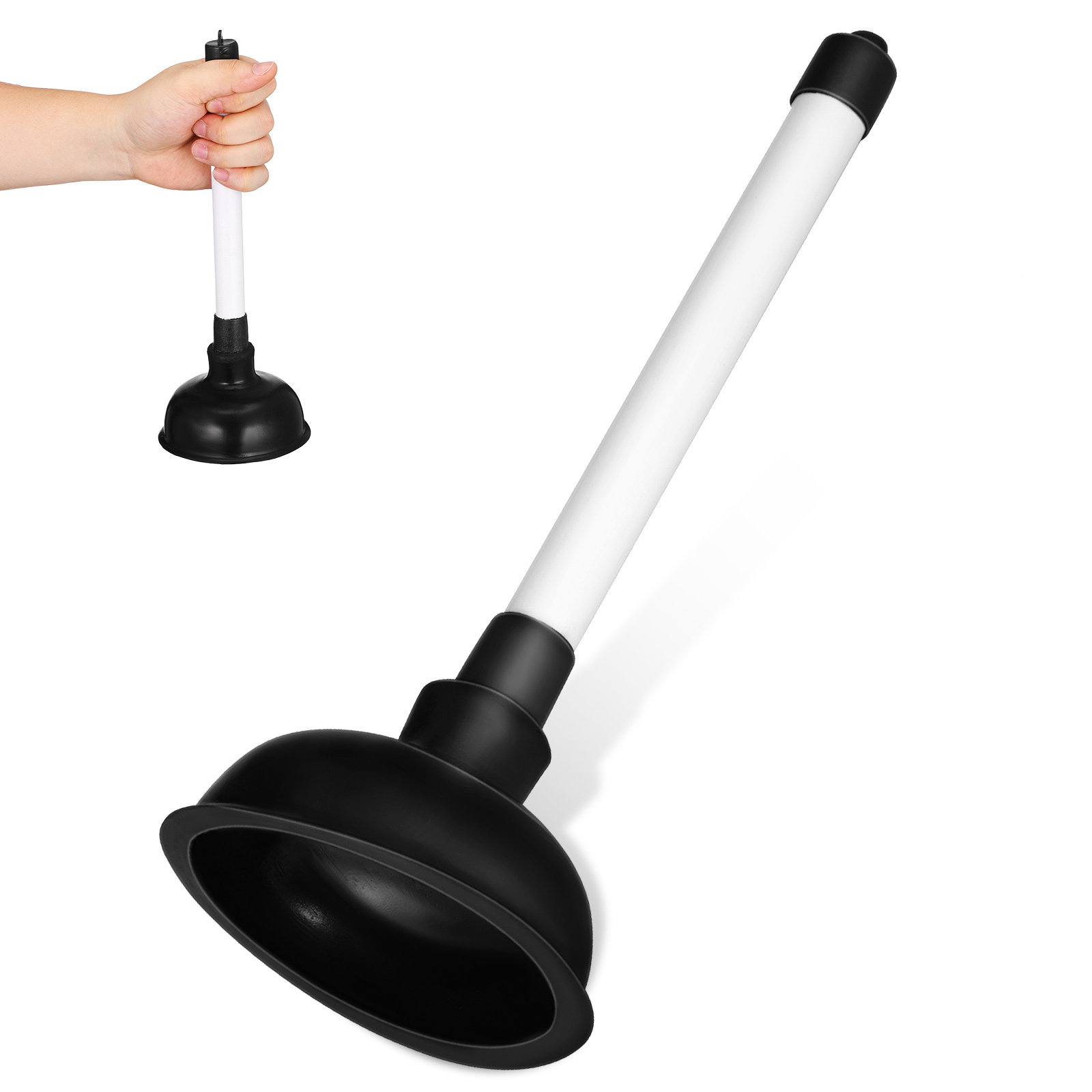 Plunger Toilet - Desentupidor Multiuso para Pias e Tubulações: