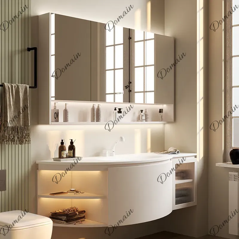 Home Bathroom Vanity Combo - Armário de banheiro europeu em madeira