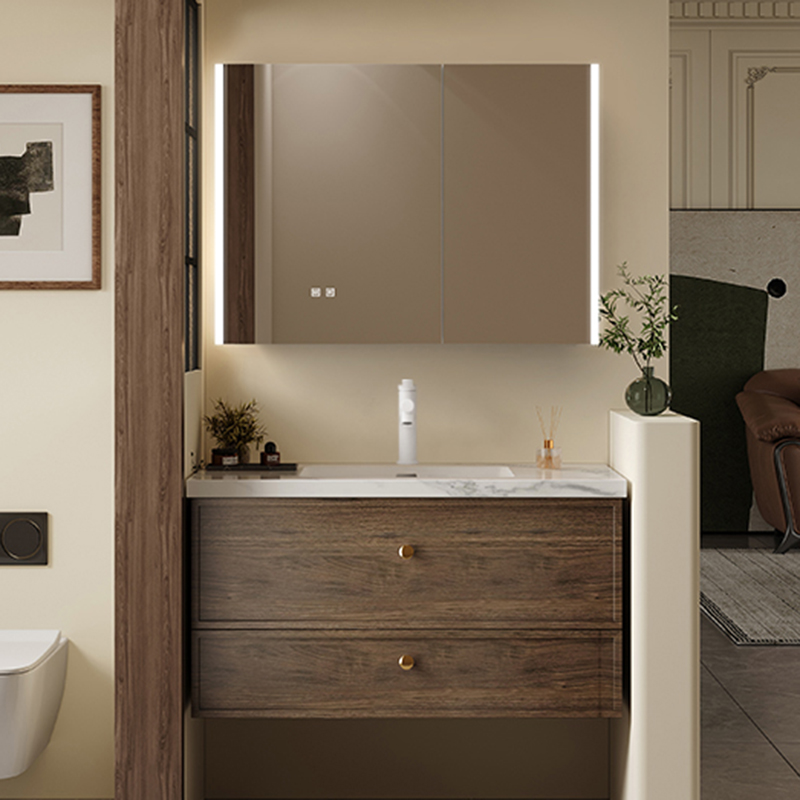 Home Bathroom Vanity Combo - Armário de banheiro com divisórias de