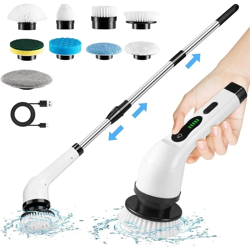 Plunger Toilet - Escova de limpeza elétrica multifuncional, sem