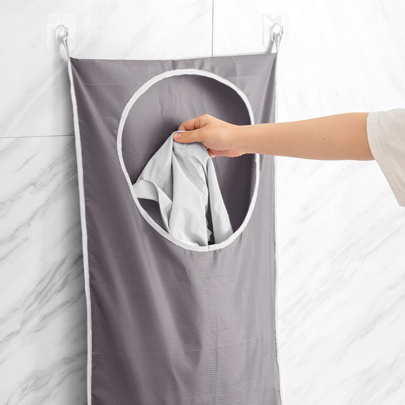 Home Edit Bathroom Storage - Pendurado banheiro cesta de lavanderia saco