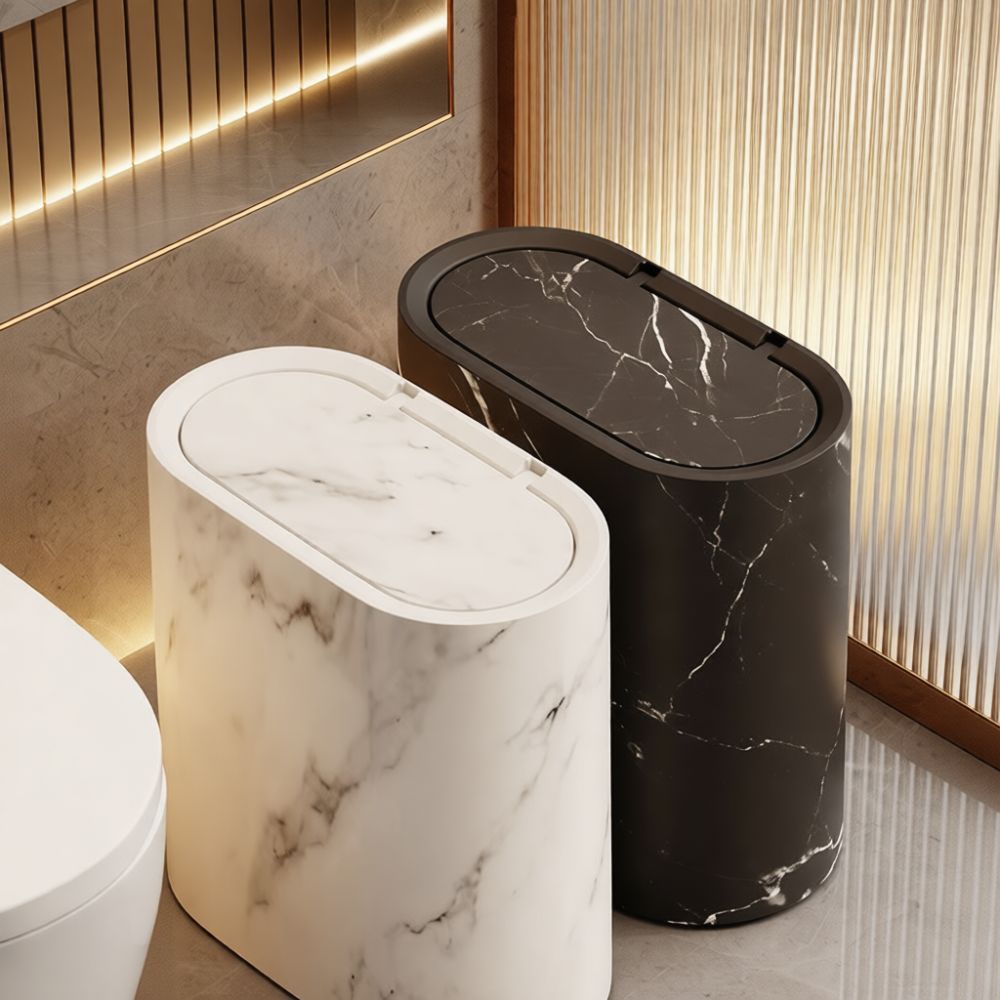 Lixeira minimalista e fina, id - Home Essentials Bathroom Storage avaliação e preço