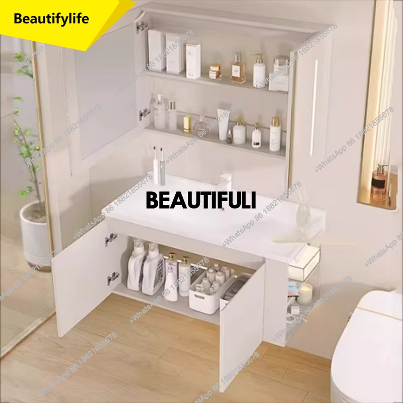 A17 espelho de banheiro armári - Home Bathroom Vanity Combo avaliação e preço
