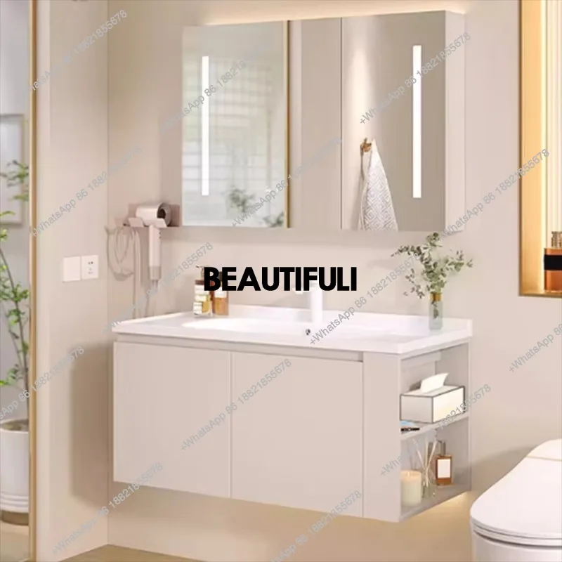 A17 espelho de banheiro armári - Home Bathroom Vanity Combo avaliação e preço